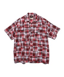 BEAMS PLUS | Open Collar Patchwork Madras(シャツ/ブラウス)