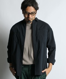 The DUFFER of ST.GEORGE（ザダファーオブセントジョージ）の「HIGH-TECH SEERSUCKER "COOLMAX" WORK SHIRT:クールマックス シアサッカー ワークシャツ   ミリタリーシャツ   セットアップ対応（シャツ/ブラウス）」