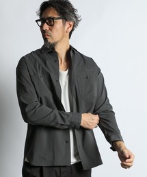 The DUFFER of ST.GEORGE | HIGH-TECH SEERSUCKER "COOLMAX" WORK SHIRT：クールマックス シアサッカー ワークシャツ / ミリタリーシャツ / セットアップ対応(シャツ/ブラウス)
