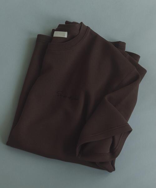SENSE OF PLACE by URBAN RESEARCH（センスオブプレイスバイアーバンリサーチ）の「『一部WEB限定カラー』『接触冷感/速乾』シシュウダンボールポンチショートスリーブTシャツ（Tシャツ/カットソー・メンズ・ブラウン/イエロー/ブラック/チャコールグレー/ライトベージュ/グリーン/ホワイト・LARGE/MEDIUM）」の4枚目の写真