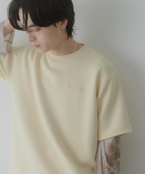 SENSE OF PLACE by URBAN RESEARCH（センスオブプレイスバイアーバンリサーチ）の「『一部WEB限定カラー』『接触冷感/速乾』シシュウダンボールポンチショートスリーブTシャツ（Tシャツ/カットソー・メンズ・ブラウン/イエロー/ブラック/チャコールグレー/ライトベージュ/グリーン/ホワイト・LARGE/MEDIUM）」の10枚目の写真