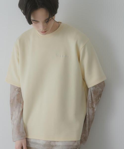 SENSE OF PLACE by URBAN RESEARCH（センスオブプレイスバイアーバンリサーチ）の「『一部WEB限定カラー』『接触冷感/速乾』シシュウダンボールポンチショートスリーブTシャツ（Tシャツ/カットソー・メンズ・ブラウン/イエロー/ブラック/チャコールグレー/ライトベージュ/グリーン/ホワイト・LARGE/MEDIUM）」の12枚目の写真