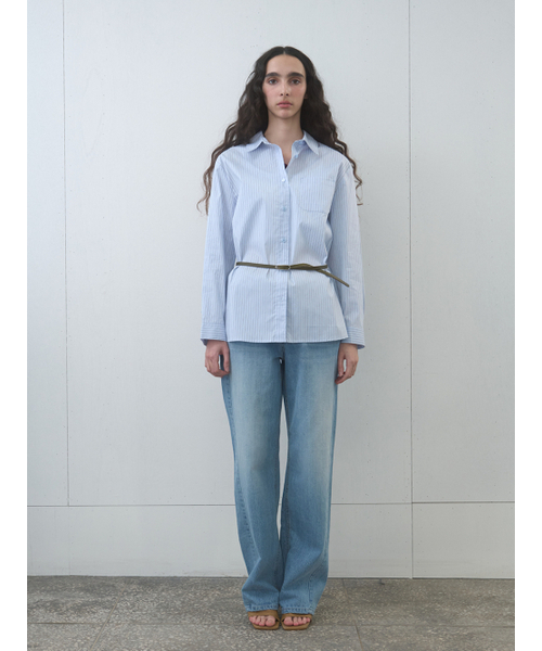 Kijun(キジュン)の「Stripe Oversized Shirt Sky Blue(シャツ/ブラウス・レディース・その他・SMALL/MEDIUM)」の9枚目の写真