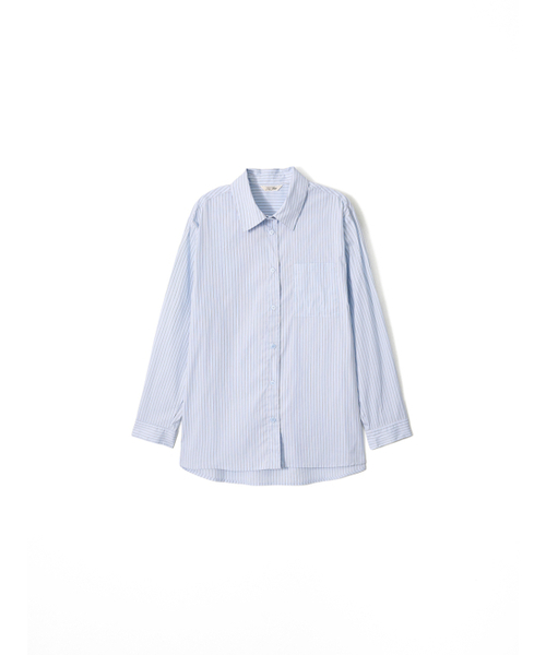 Kijun(キジュン)の「Stripe Oversized Shirt Sky Blue(シャツ/ブラウス・レディース・その他・SMALL/MEDIUM)」の12枚目の写真