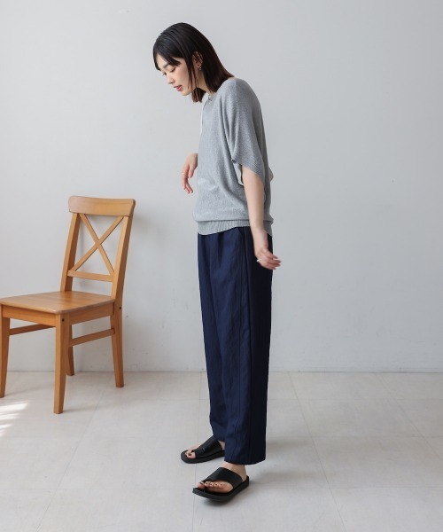 Bou Jeloud（ブージュルード）の「ラメニットプルオーバー（Tシャツ/カットソー・レディース・グレー/ブラック/ベージュ/マスタード・FREE）」の8枚目の写真