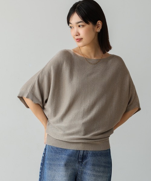 Bou Jeloud（ブージュルード）の「ラメニットプルオーバー（Tシャツ/カットソー・レディース・グレー/ブラック/ベージュ/マスタード・FREE）」の20枚目の写真