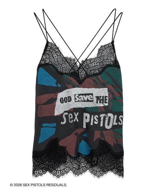 Ameri（アメリ）の「Sex Pistols LINGERIE CAMISOLE（キャミソール・レディース・ブラック/アイボリー・FREE）」の10枚目の写真