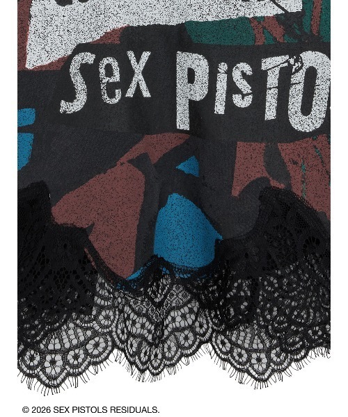 Ameri（アメリ）の「Sex Pistols LINGERIE CAMISOLE（キャミソール・レディース・ブラック/アイボリー・FREE）」の7枚目の写真