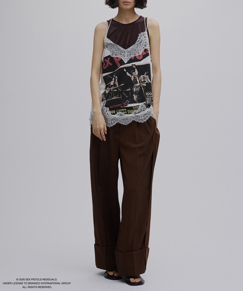 Ameri（アメリ）の「Sex Pistols LINGERIE CAMISOLE（キャミソール・レディース・ブラック/アイボリー・FREE）」の14枚目の写真