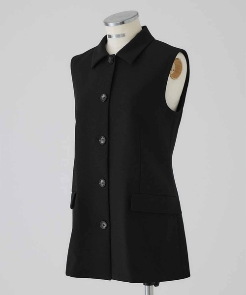 RIM.ARK（リムアーク）の「【RIM.ARK/リムアーク】Classy sleeveless tops/クラッシースリーブレストップス（その他アウター・レディース・ライトグリーン/ブラック・FREE）」の2枚目の写真