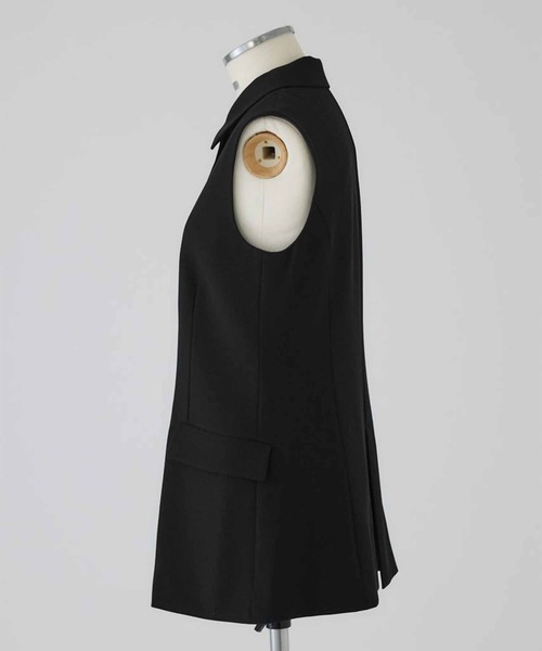 RIM.ARK（リムアーク）の「【RIM.ARK/リムアーク】Classy sleeveless tops/クラッシースリーブレストップス（その他アウター・レディース・ライトグリーン/ブラック・FREE）」の4枚目の写真