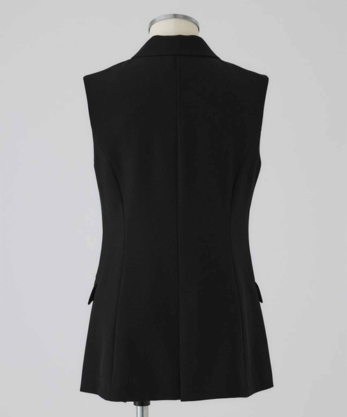 RIM.ARK（リムアーク）の「【RIM.ARK/リムアーク】Classy sleeveless tops/クラッシースリーブレストップス（その他アウター・レディース・ライトグリーン/ブラック・FREE）」の5枚目の写真