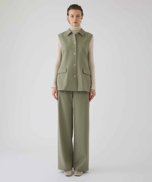 RIM.ARK（リムアーク）の「【RIM.ARK/リムアーク】Classy sleeveless tops/クラッシースリーブレストップス（その他アウター・レディース・ライトグリーン/ブラック・FREE）」の8枚目の写真