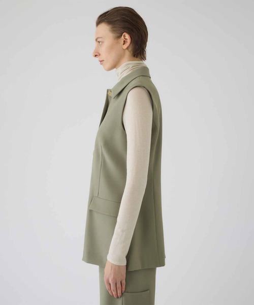 RIM.ARK（リムアーク）の「【RIM.ARK/リムアーク】Classy sleeveless tops/クラッシースリーブレストップス（その他アウター・レディース・ライトグリーン/ブラック・FREE）」の11枚目の写真