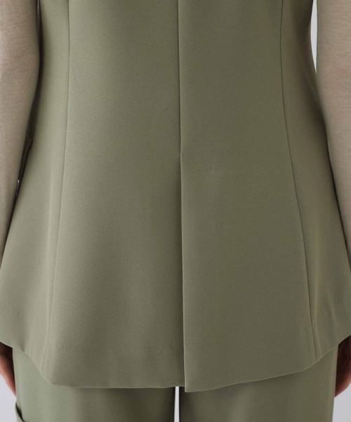 RIM.ARK（リムアーク）の「【RIM.ARK/リムアーク】Classy sleeveless tops/クラッシースリーブレストップス（その他アウター・レディース・ライトグリーン/ブラック・FREE）」の18枚目の写真