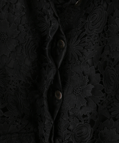 LAYAS(レイヤーズ)の「【LAYAS/レイヤーズ】 LACE COVERALL(その他アウター・レディース・ブラック/ホワイト・FREE)」の6枚目の写真
