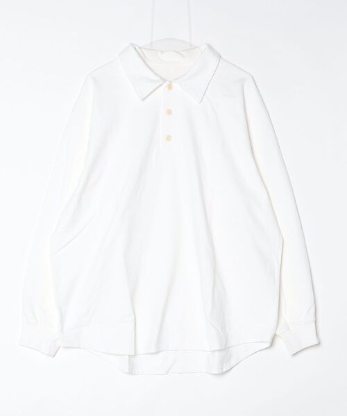 VOAAOV(ヴォアーブ)の「【VOAAOV】HEAVY JERSEY GARMENT DYE Polo Shirt(ポロシャツ・メンズ・チャコールグレー/ホワイト/オリーブ/ブラック・2/1)」の2枚目の写真