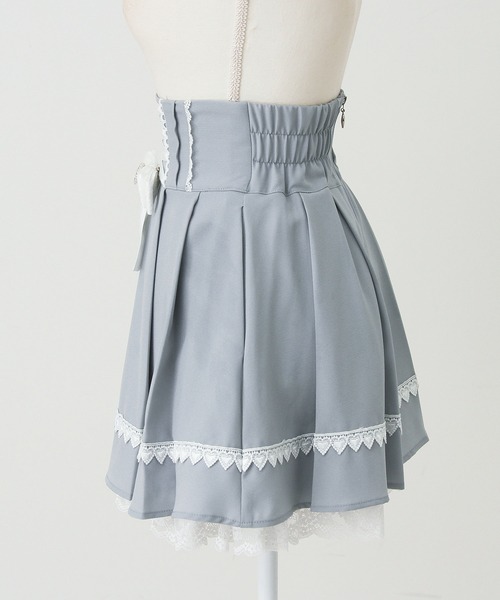 DearMyLove(ディアマイラブ)の「レースアップリボンプリーツスカート(スカート・レディース・ブラック/ブルーグレー・3L/LARGE/MEDIUM)」の18枚目の写真