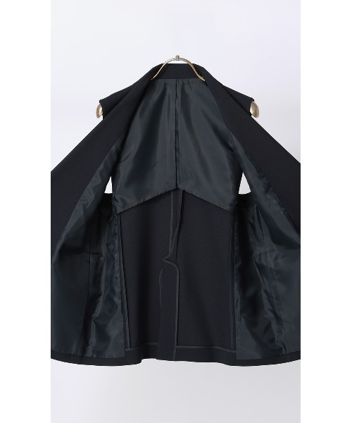 AOYAMA（アオヤマ）の「ダブルブレストジレ【セットアップ着用可】（スーツベスト・レディース・ベージュ/ネイビー・M）」の19枚目の写真
