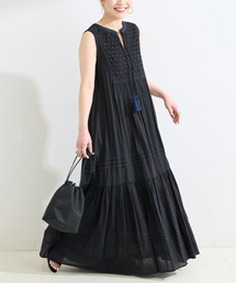 Simplicite（サンプリシテ）の「ウォッシャブル / タッセルノースリーブワンピース（ワンピース）」