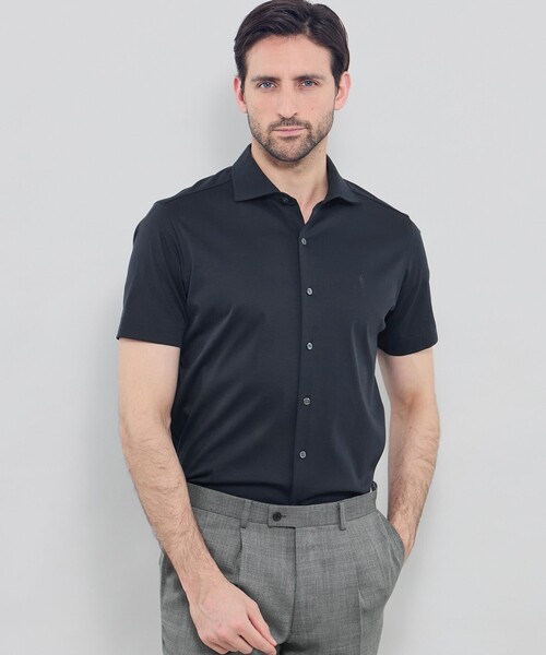 MACKINTOSH LONDON(マッキントッシュ ロンドン)の「超冷感ワイドカラーカットシャツ(シャツ/ブラウス・メンズ・ホワイト/ネイビー/グレー系その他/ブルー・L/XL/M)」の3枚目の写真