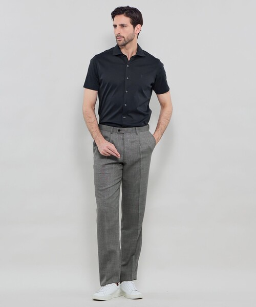 MACKINTOSH LONDON(マッキントッシュ ロンドン)の「超冷感ワイドカラーカットシャツ(シャツ/ブラウス・メンズ・ホワイト/ネイビー/グレー系その他/ブルー・L/XL/M)」の9枚目の写真