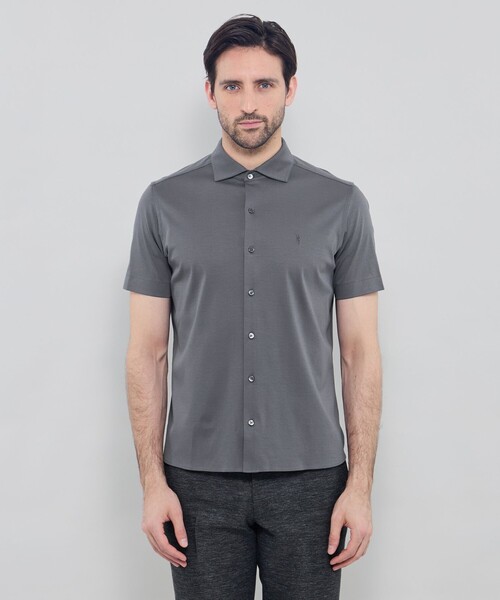 MACKINTOSH LONDON(マッキントッシュ ロンドン)の「超冷感ワイドカラーカットシャツ(シャツ/ブラウス・メンズ・ホワイト/ネイビー/グレー系その他/ブルー・L/XL/M)」の10枚目の写真