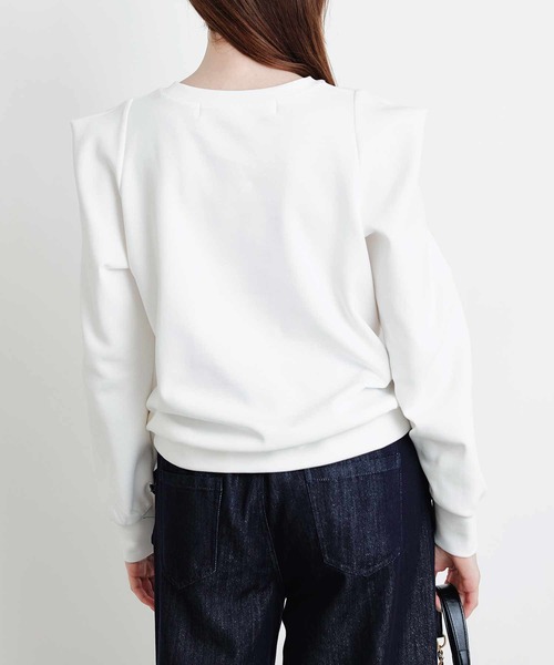 PICCIN PERLA(ピッチンペルラ)の「クリオネカットソー(Tシャツ/カットソー・レディース・オフホワイト/ブラック・M)」の8枚目の写真