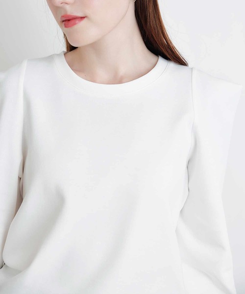 PICCIN PERLA(ピッチンペルラ)の「クリオネカットソー(Tシャツ/カットソー・レディース・オフホワイト/ブラック・M)」の16枚目の写真