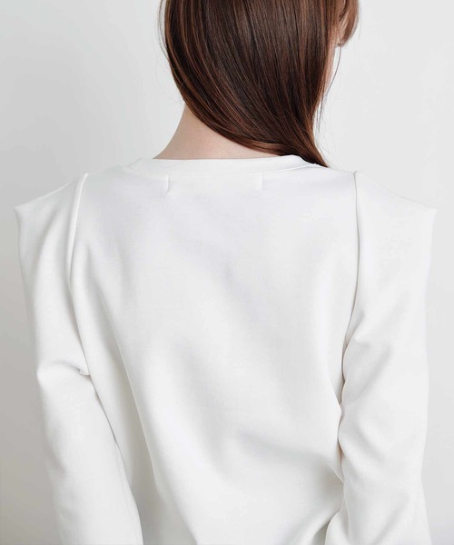 PICCIN PERLA(ピッチンペルラ)の「クリオネカットソー(Tシャツ/カットソー・レディース・オフホワイト/ブラック・M)」の13枚目の写真