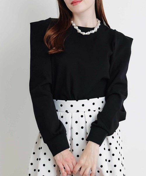 PICCIN PERLA(ピッチンペルラ)の「クリオネカットソー(Tシャツ/カットソー・レディース・オフホワイト/ブラック・M)」の20枚目の写真