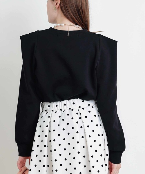 PICCIN PERLA(ピッチンペルラ)の「クリオネカットソー(Tシャツ/カットソー・レディース・オフホワイト/ブラック・M)」の21枚目の写真