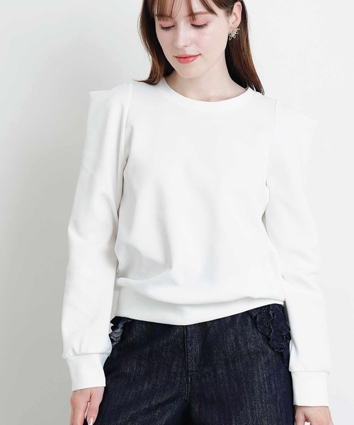 PICCIN PERLA(ピッチンペルラ)の「クリオネカットソー(Tシャツ/カットソー・レディース・オフホワイト/ブラック・M)」の10枚目の写真