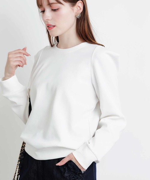 PICCIN PERLA(ピッチンペルラ)の「クリオネカットソー(Tシャツ/カットソー・レディース・オフホワイト/ブラック・M)」の9枚目の写真