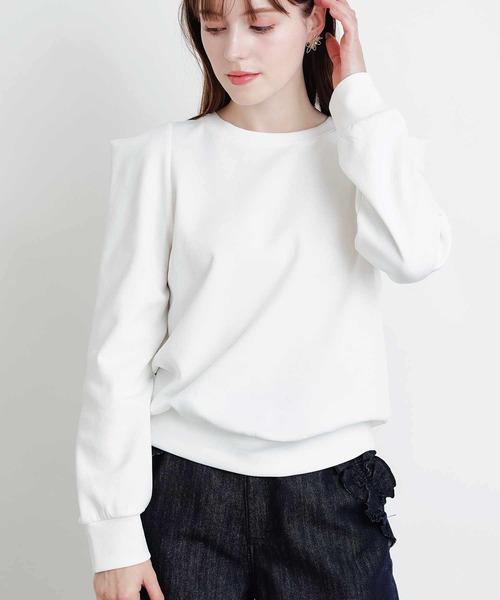 PICCIN PERLA(ピッチンペルラ)の「クリオネカットソー(Tシャツ/カットソー・レディース・オフホワイト/ブラック・M)」の7枚目の写真