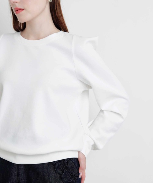PICCIN PERLA(ピッチンペルラ)の「クリオネカットソー(Tシャツ/カットソー・レディース・オフホワイト/ブラック・M)」の14枚目の写真