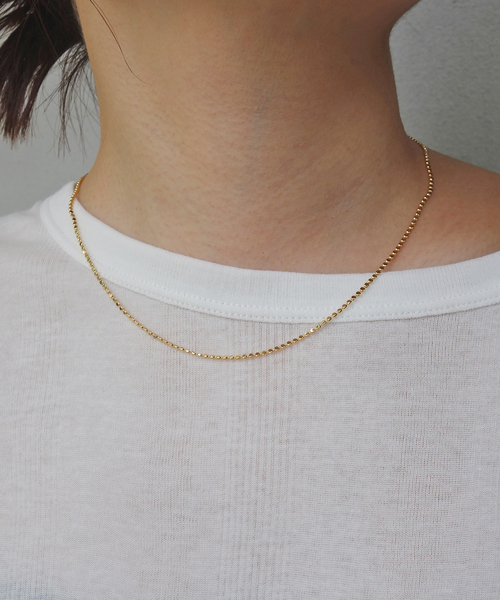 SLOBE IENA（スローブイエナ）の「《追加2》SLOBE シンプルネックレス（ネックレス・レディース・ゴールド・FREE）」の3枚目の写真