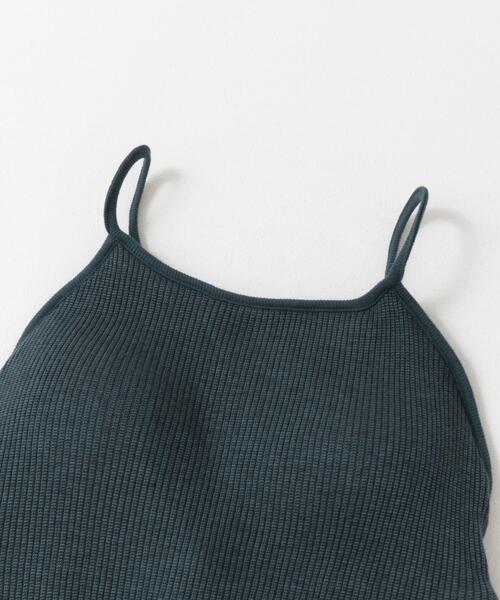 HAKUJI（ハクジ）の「HAKUJI　Wool rib bra camisole（キャミソール・レディース・ネイビー・FREE）」の6枚目の写真