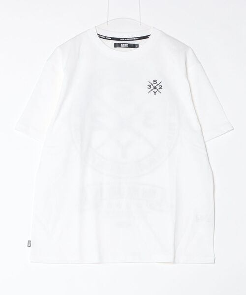 SY32 by SWEET YEARS（エスワイサーティトゥバイスィートイヤーズ）の「SY32 by SWEET YEARS /エスワイサーティトゥ バイ スィートイヤーズ/BACK CIRCLE LOGO TEE（Tシャツ/カットソー・メンズ・ホワイト/ブラック・L/XL/M）」の2枚目の写真
