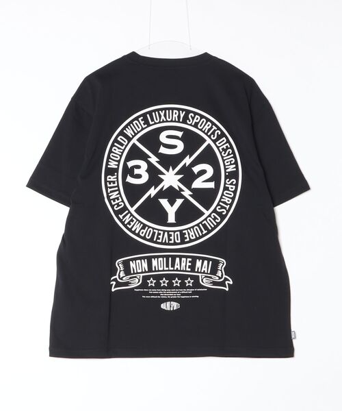 SY32 by SWEET YEARS（エスワイサーティトゥバイスィートイヤーズ）の「SY32 by SWEET YEARS /エスワイサーティトゥ バイ スィートイヤーズ/BACK CIRCLE LOGO TEE（Tシャツ/カットソー・メンズ・ホワイト/ブラック・L/XL/M）」の3枚目の写真