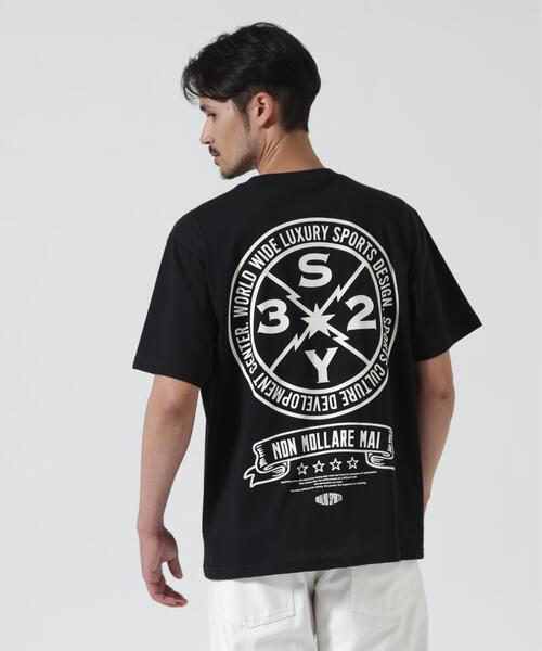 SY32 by SWEET YEARS(エスワイサーティトゥバイスィートイヤーズ)の「SY32 by SWEET YEARS /エスワイサーティトゥ バイ スィートイヤーズ/BACK CIRCLE LOGO TEE(Tシャツ/カットソー・メンズ・ホワイト/ブラック・L/XL/M)」の6枚目の写真