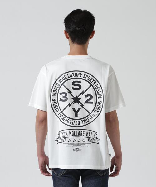 SY32 by SWEET YEARS(エスワイサーティトゥバイスィートイヤーズ)の「SY32 by SWEET YEARS /エスワイサーティトゥ バイ スィートイヤーズ/BACK CIRCLE LOGO TEE(Tシャツ/カットソー・メンズ・ホワイト/ブラック・L/XL/M)」の19枚目の写真