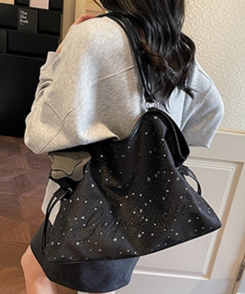 Ritzy（リッツィー）の「星柄2WAYトートバッグ レディース 4色展開（トートバッグ・レディース・ブラック/ピンク/ホワイト/シルバー・FREE）」の11枚目の写真