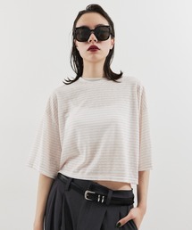 ハーフスリーブボーダーTEE