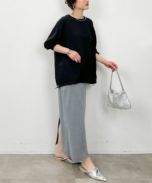 PICCIN（ピッチン）の「ドロストプルオーバー（Tシャツ/カットソー・レディース・オフホワイト/ブラック・M）」の22枚目の写真