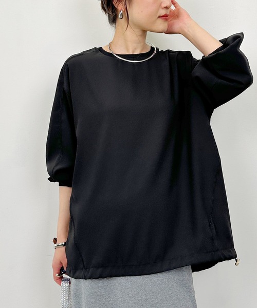 PICCIN（ピッチン）の「ドロストプルオーバー（Tシャツ/カットソー・レディース・オフホワイト/ブラック・M）」の20枚目の写真