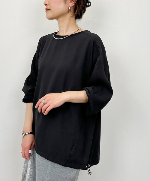 PICCIN（ピッチン）の「ドロストプルオーバー（Tシャツ/カットソー・レディース・オフホワイト/ブラック・M）」の19枚目の写真