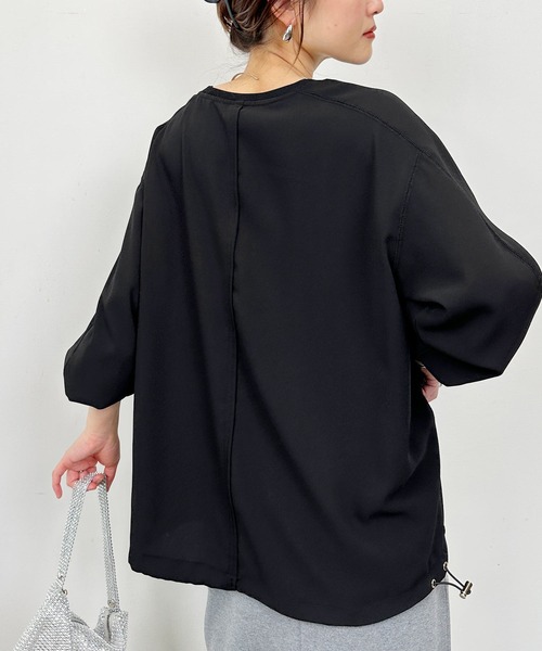 PICCIN（ピッチン）の「ドロストプルオーバー（Tシャツ/カットソー・レディース・オフホワイト/ブラック・M）」の18枚目の写真