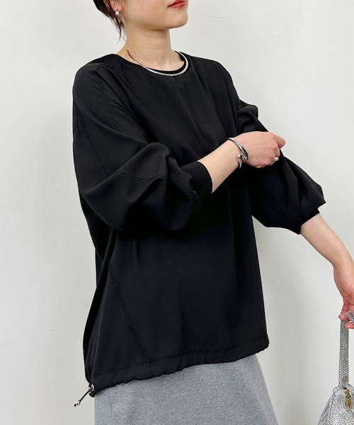 PICCIN（ピッチン）の「ドロストプルオーバー（Tシャツ/カットソー・レディース・オフホワイト/ブラック・M）」の17枚目の写真