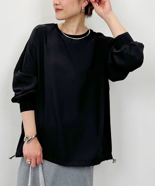 PICCIN（ピッチン）の「ドロストプルオーバー（Tシャツ/カットソー・レディース・オフホワイト/ブラック・M）」の16枚目の写真